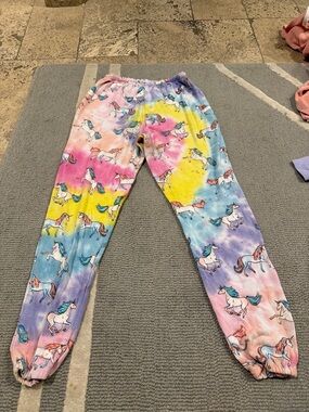 Pastel Unicorn Tie-Dye Jogger Pants